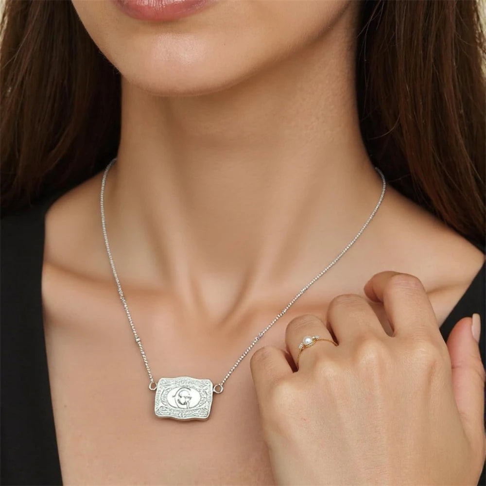PlazerWood's Handmade Buckle Necklace™